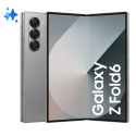 Samsung Galaxy Z Fold6 Smartphone AI, 256GB, RAM 12GB, Display 6,3"/7,6" Dynamic AMOLED 2X, Silver Shadow