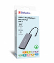 Verbatim CMH-14 USB tipo-C 5000 Mbit/s Argento