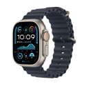 Apple Watch Ultra 2 GPS + Cellular 49mm Cassa Titanio Naturale con Cinturino Ocean Blu Navy