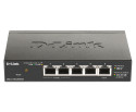 D-Link DGS-1100-05PDV2 switch di rete Gestito Gigabit Ethernet (10/100/1000) Supporto Power over Ethernet (PoE) Nero