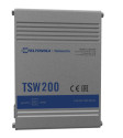 Teltonika TSW200 switch di rete Non gestito Gigabit Ethernet (10/100/1000) Supporto Power over Ethernet (PoE) Alluminio