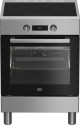 Beko Cucina a libera installazione inox, forno elettrico 6 funzioni, piano cottura induzione 4 zone, 60x60, Classe A