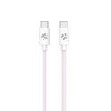 Celly USBCUSBCCOTTPK cavo USB 1,5 m USB C Rosa, Bianco