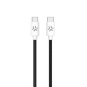 Celly USBCUSBCCOTTBK cavo USB 1,5 m USB C Nero, Bianco