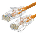 WP WPC-PAT-6AU050O-S cavo di rete Arancione, Trasparente 5 m Cat6a U/UTP (UTP)