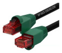 WP WPC-PAT-6U100BL-O cavo di rete Nero, Verde, Rosso 10 m Cat6 U/UTP (UTP)