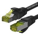 WP WPC-PAT-6ASF005BL cavo di rete Nero, Verde 0,5 m Cat6a S/FTP (S-STP)