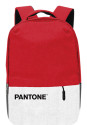 Pantone PT-BPK001R1 zaino Zaino casual Rosso, Bianco Polietilene, Poliuretano (PU)