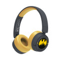 OTL Technologies DC Comics Batman Gotham City Cuffie Con cavo e senza cavo A Padiglione MUSICA USB tipo-C Bluetooth Giallo, Nero