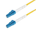 StarTech.com Cavo in fibra ottica simplex monomodale OS2 da LC a LC (UPC) da 2m, 9/125µm, 40G/100G, insensibile alla piegatura, bassa perdita di inserzione, cavo patch in fibra LSZH