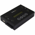 StarTech.com Docking Station per Hard Disk a 2 Slot - Duplicatore ed Eraser Standalone 1:1 con funzione Clone per Chiavette USB e Disco Rigido SSD/HDD SATA - Display LCD - TAA - Indipendente dal SO