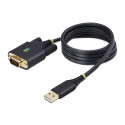 StarTech.com Cavo da USB a seriale 1m, Ritenzione COM, Viti/dadi intercambiabili, Adattatore USB-A a DB9 RS232 Protezione ESD, Windows/macOS/Linux