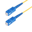 StarTech.com Cavo in fibra ottica simplex monomodale OS2 da SC a SC (UPC) da 30 m, 9/125µm, 40G/100G, Insensibile alla piegatura, Bassa perdita di inserzione, Cavo patch in fibra LSZH