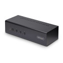 StarTech.com KVM Switch DisplayPort a 4 Porte con Doppio Monitor, 4K 60Hz, 2x Porte Hub USB 5Gbps, 2x Porte HID USB 2.0, Commutazione con Hotkey e Pulsanti, Conformità TAA - Audio 3,5 mm, HDCP