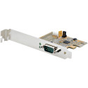 StarTech.com Scheda seriale PCI Express a 1 porta; Scheda di interfaccia seriale da PCIe a RS232 (DB9), Scheda PCIe per PC con 16C1050 UART, staffe standard o a basso profilo, ritenzione COM, Windows e Linux