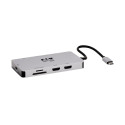 Tripp Lite U442-DOCK8G-GG replicatore di porte e docking station per laptop Cablato USB 3.2 Gen 1 (3.1 Gen 1) Type-C Nero, Grigio