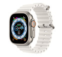 Apple Watch Ultra GPS + Cellular, 49mm Cassa in titanio con Bianco Ocean Band - Rigenerato uff. Aople