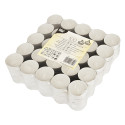 Papstar 13302 candela di cera Rotondo Bianco 100 pz