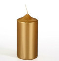 Papstar 13668 candela di cera Cilindro Oro 1 pz