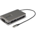 StarTech.com Adattatore Multiporta USB C - Da USB C a HDMI 2.0 4K 60Hz - Hub USB 2 Porte 10Gbps - 100W Power Delivery Pass-through - GbE - SD/MicroSD - Mini DockStation USB Type-C - Cavo da 25cm