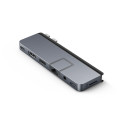 HYPER HD575-GRY-GL replicatore di porte e docking station per laptop USB 3.2 Gen 1 (3.1 Gen 1) Type-C Grigio