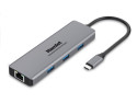 Hamlet HDKC-PD200 replicatore di porte e docking station per laptop Cablato USB 3.2 Gen 1 (3.1 Gen 1) Type-C Grigio