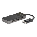 StarTech.com Hub MST DisplayPort a 3 Porte - Adattatore Multi-Monitor DP 1.4 - Sdoppiatore\Splitter Video DisplayPort 4K 30Hz per Triplo Monitor - DP a 3x DP - Alimentazione via bus USB - Solo Windows