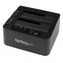 StarTech.com Docking Station per Hard Disk a 2 Slot - Duplicatore Standalone USB 3.0 (5 Gbps)/eSATA per SSD/HDD SATA III 2.5/3.5", Clonatore di Hard Drive con Carica dall'Alto