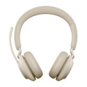 Jabra Evolve2 65, MS Stereo Auricolare Wireless A Padiglione Ufficio USB tipo-C Bluetooth Beige