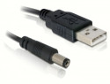 DeLOCK Cable USB Power Nero 1 m USB A