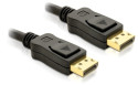 DeLOCK 5m Displayport Cable Nero