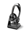 POLY Voyager Focus 2 Office Auricolare Con cavo e senza cavo A Padiglione Ufficio USB tipo A Bluetooth Base di ricarica Nero