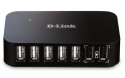 D-Link DUB-H7 USB 2.0 Type-B 480 Mbit/s Nero